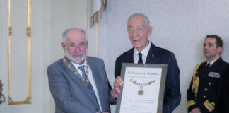 ผู้ปกครองเมืองชาร์จาห์ได้รับพระราชทานเครื่องราชอิสริยาภรณ์กาโมเอสระดับ Grand Collar ของโปรตุเกส