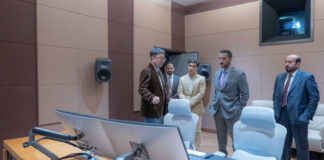 Sultan bin Ahmed Visits Shanghai Film Studios Film Park and Stadium